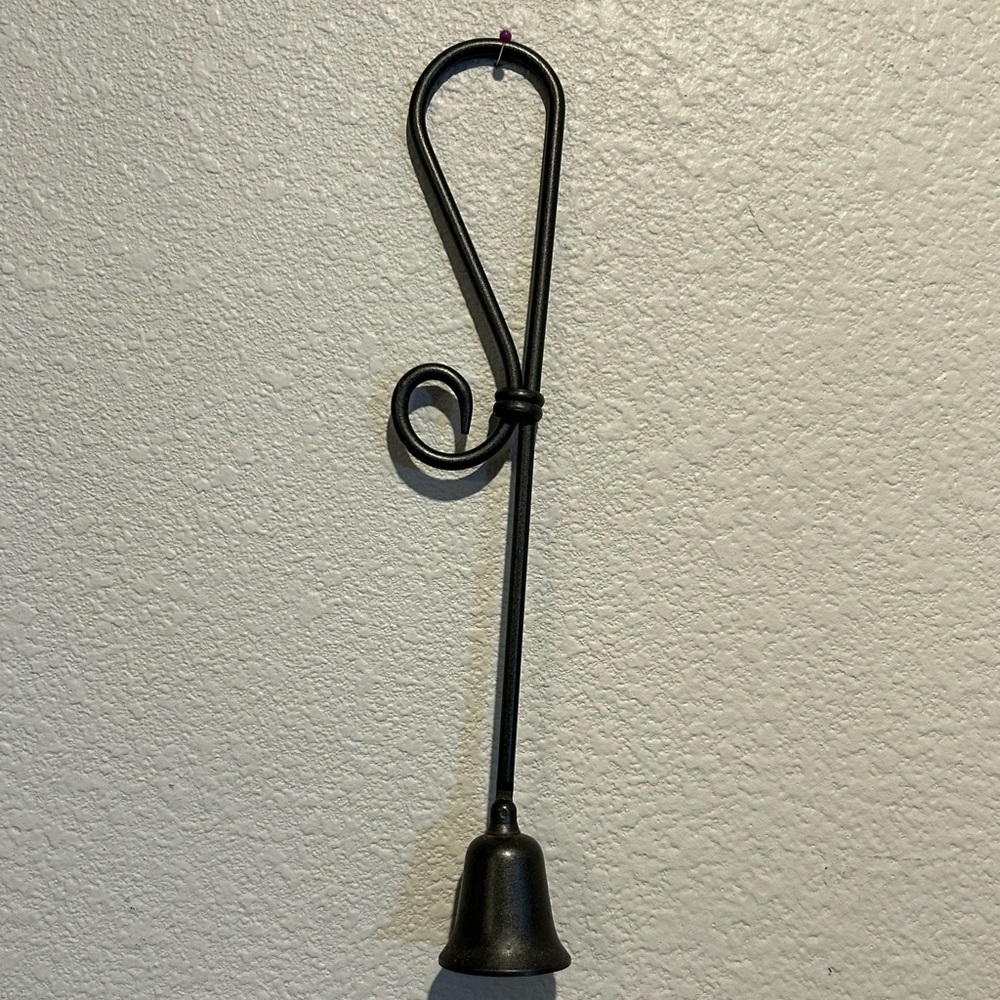 Elegant Black Metal Candle Snuffer